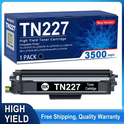 TN227 TN-227 Black Toner Cartridge for Brother MFC-L3710CW HL-L3210CW L3230CDW