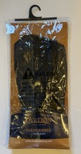 OVATION Women's Suede Ribbed Half Chaps, Black, Horse (464334BLK) Short Large