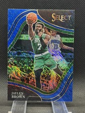 2021-22 Panini Select Jaylen Brown #294 Blue Shimmer Prizm Courtside Celtics