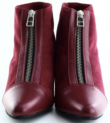 Stiefelette von Andrea Canti Gr. 35 Bordeaux Damen-Schuhe Freizeitschuhe Neu