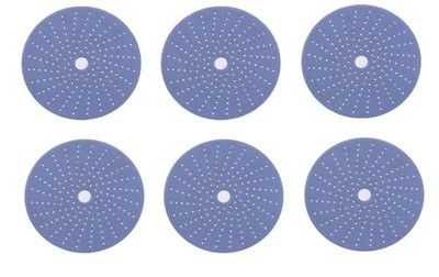 Sunmight 76516 Multi-Hole Ceramic Film Abrasive 400 Grit 6 in. Grip Disc (6Pack)