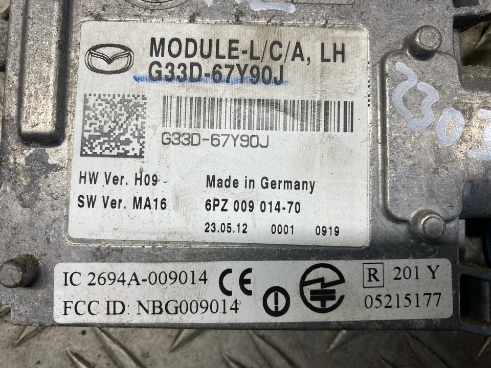 87685 Sensore radar MAZDA 3 (BL) G33D67Y90J - Immagine 4 di 4