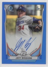 2014 Bowman Draft Chrome Pick Blue Refractor /150 Jeff Brigham #BCA-JB Auto 1u6