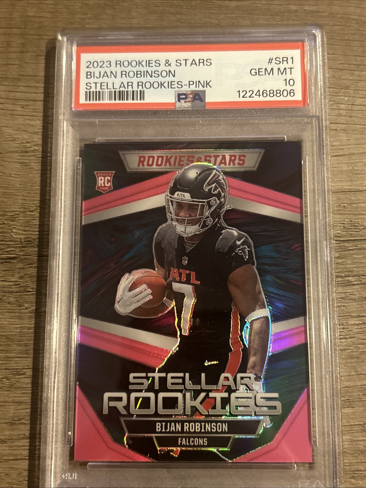 Bijan Robinson Panini Rookies & Stars Stellar Rookies #SR1 Pink