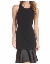 NWT Vince Camuto Women's Black Dress Size 6 Sleeveless Knee Length Fit & Flare