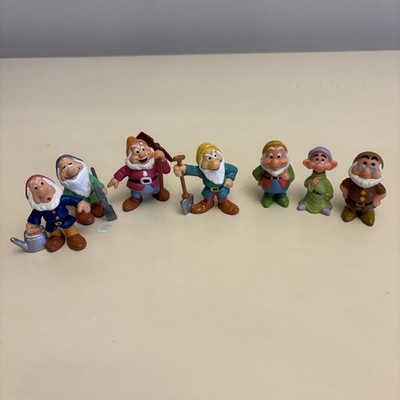 Vintage 1982 Bullyland Snow White The 7 Dwarfs Figures