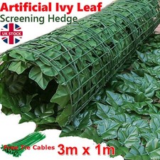 3M Artificial Hedge Ivy Leaf Garden Fence Wall Privacy Balcony Screening Trellis