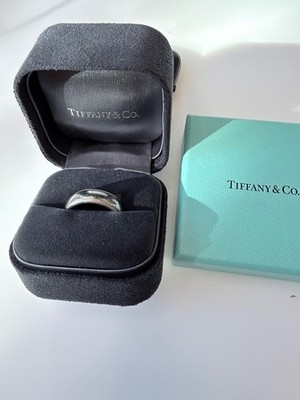 Tiffany & Co. Platinum PT950 6mm Milgrain Wedding Band Ring Size 8.5 13g