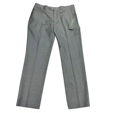 Michael Kors Mens MacArthur Modern Fit Airsoft Stretch Suit Pants Lt Gray 34x30