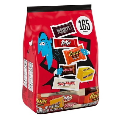 HERSHEY'S Assorted Flavored Candy Bulk Bag, 51.03 oz 165 Pieces
