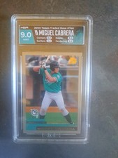 2000 Topps Traded Miguel Cabrera Rookie #T40 Miami Marlins HGA 9