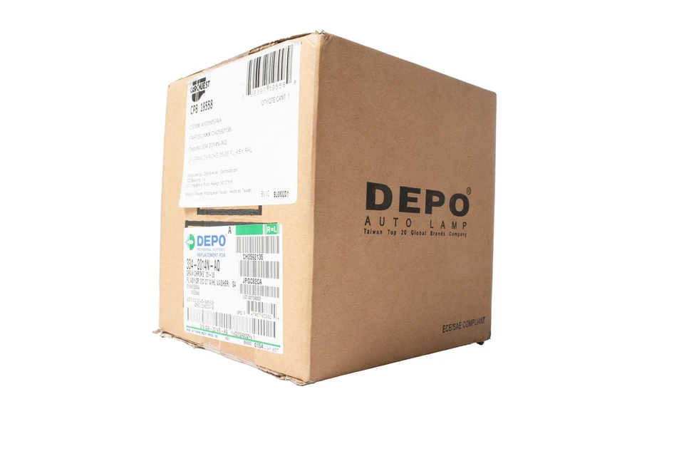 Depo Maxzone Fog Lamp Assembly Fit 2005-09 Dodge Dakota 07-10 Chrysler 300 19558 Foto 2 de 4