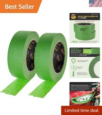 Green Automotive Masking Tape 1-1/2" 1.41" x 55 Yards, 2 Rolls