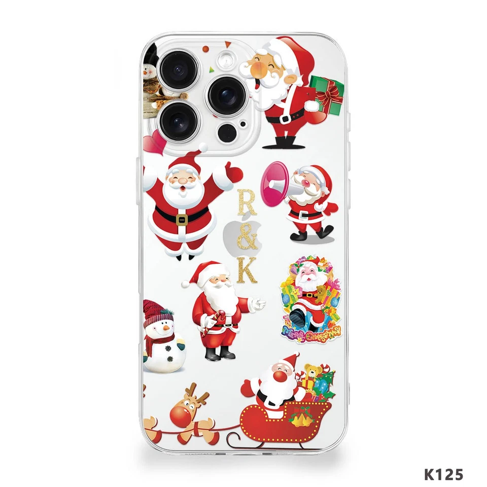 Christmas Personalised Case Thin Rubber Cover For iPhone 17 16e 15 Pro Max 14 13 - Image 3 of 4