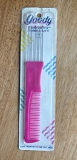 Goody Comfort Tip Comb Lift Pick Fluorescent Pink Vintage 80s 7204 NOS USA