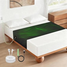 Grounding Sheets, Grounding Mat for Bed 90 Cotton 10 Pure Silver Fiber Grounde