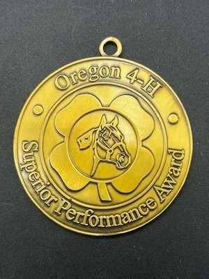 Oregon 4-H Superior Performance Award Medallion Medal HTF