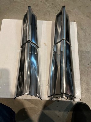 1957 Chevrolet tail fin stainless trim mouldings
