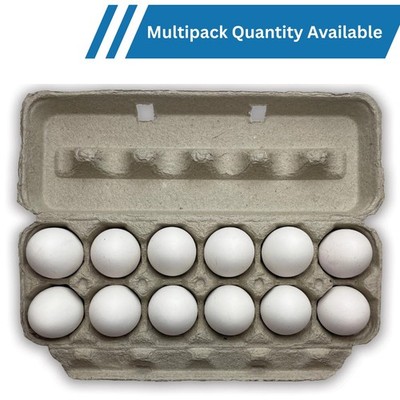 Natural Pulp Egg Cartons 1Holds 12 Eggs Eco Friendly Paper Egg Boxes Bulk Pack