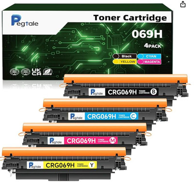Tonerkartusche für Canon 069/069h mit Chip Ersatz - 4er Pack