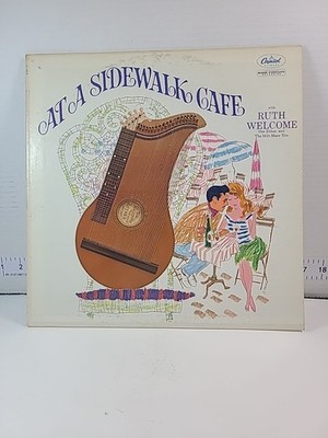 Ruth Welcome At a Sidewalk Café Vinyl LP Capitol Records High Fidelity Zither
