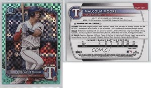2025 Bowman Chrome Prospects Aqua X-Fractor /125 Malcolm Moore #BCP-129