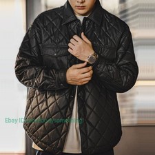 Winter Warm Quilted Jacket Men's Cotton-padded Coat Vintage Casual Coat Work Top