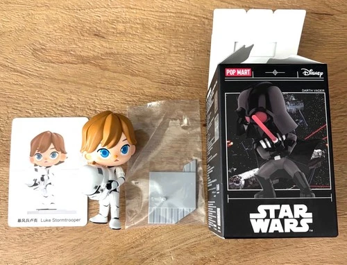 POP MART Star Wars Luke Stormtrooper Vinyl Art Toy Figure with Accessory & Card