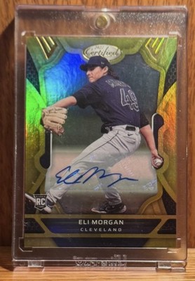 2022 Panini Certified Eli Morgan Autographs #29 Gold /10 Cubs