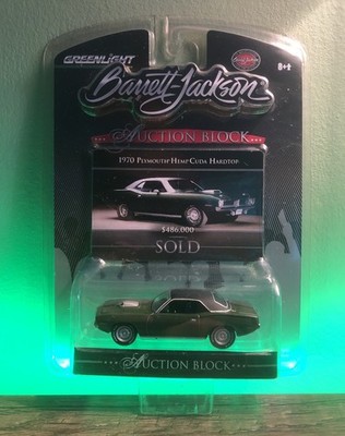  Greenlight-Barrett Jackson-Auction Block 1970 Plymouth Hemi Cuda Hardtop 