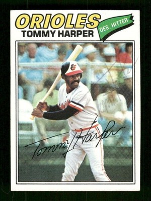 1977 Topps #414 Tommy Harper  signed autograph EXMT, centered  EAA1 bxcp71
