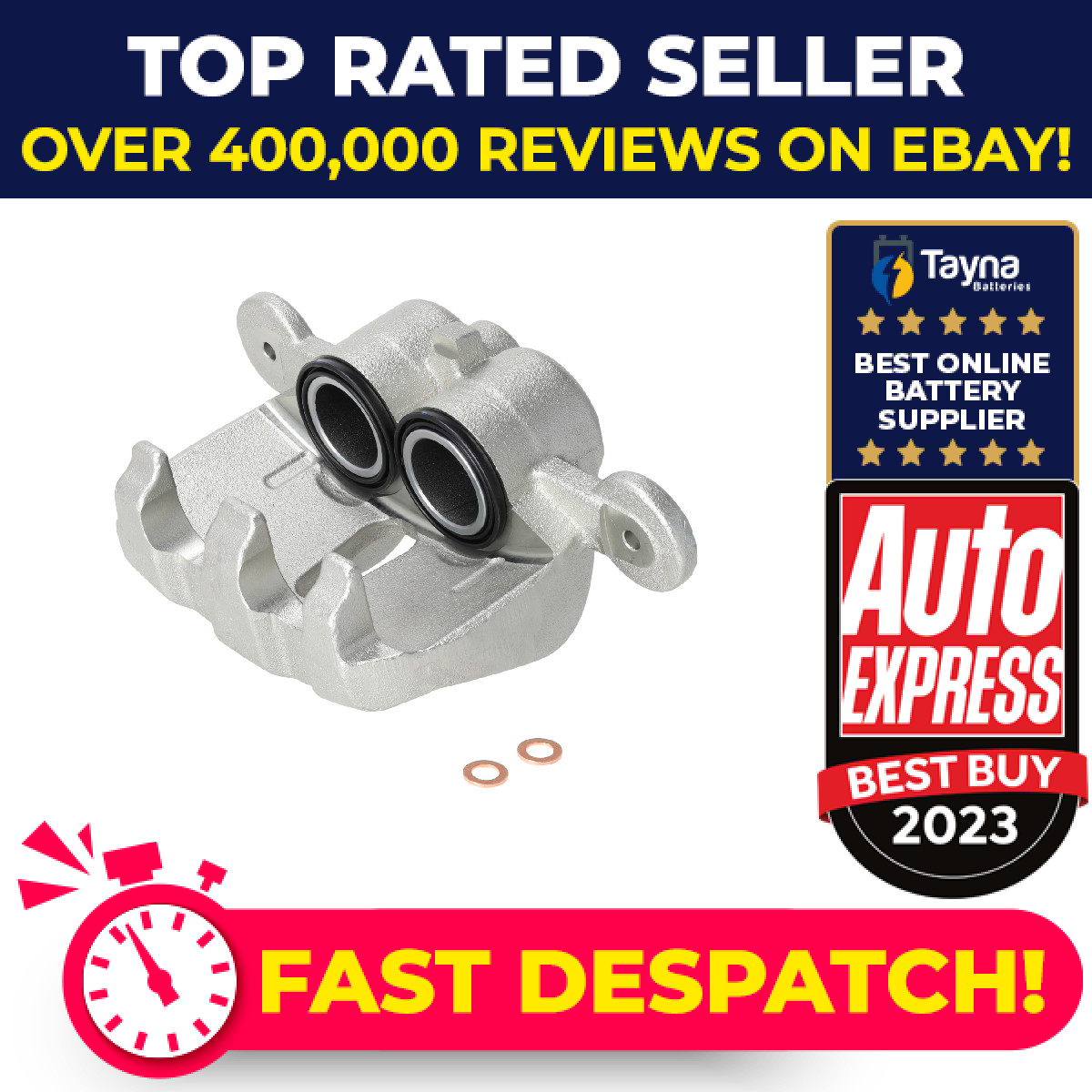 Brake Caliper fits RANGE ROVER SPORT L320 3.6D Front Left 06 to 13 LR015570 Febi