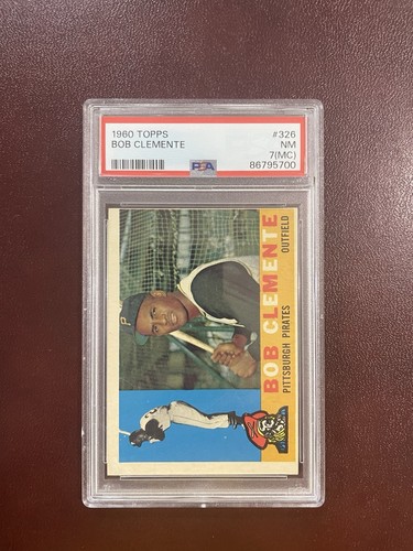 1960 Topps Roberto Bob Clemente #326 HOF Pittsburgh Pirates PSA 7 Near Mint!!!