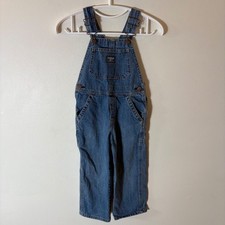 OshKosh B'gosh Vestbak Denim Overalls Toddler 4 Carpenter Y2K