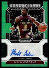 2022-23 Prizm Draft Signatures Prizms Green Malik Osborne Auto Florida State