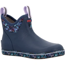 Xtratuf Women's 6 in Ankle Deck Boot - Fishe Wear Vintage Indigo/Artic Grayling