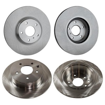 4pcs Disc Brake Rotor Front Rear Plain 5 Lugs for Nissan Infiniti 40206CA010