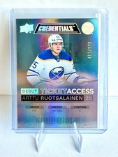 21/22 Upper Deck Credentials ARTTU RUOTSALAINEN Debut RC /999 #92 Sabres