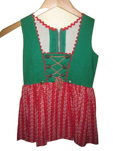 Dirndi Bavarian style Octoberfest Childs Dress Waist 11'' 13'' across chest