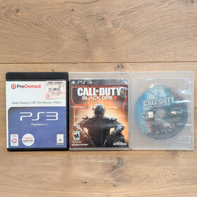 PS3 Playstation 3 Game Lot Black Ops Black Ops III Dead Rising 2