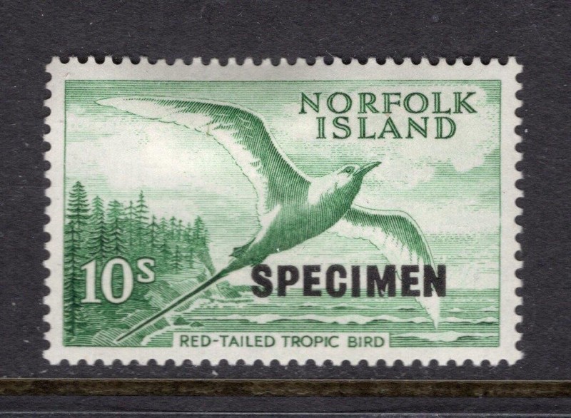 Norfolk Island 1961 10 Shillings Specimen - OG MH - SG# 36s  No Reserve!