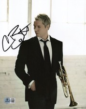 CHRIS BOTTI JAZZ TRUMPETER SIGNED 8x10 PHOTO A MUSICIAN COMPOSER BECKETT BAS COA