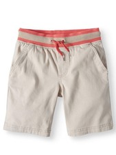 Wonder Nation Boy's Rib Waist Pull On Shorts Stone Tile, X-Large, XL, 14/16