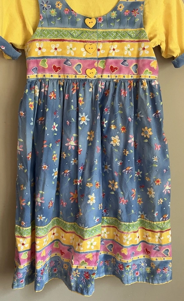 Conjunto de Camiseta Jersey Vestido Vintage Conjunto Estampado de Flores Hecho a Mano 7 8 Foto 4 de 4