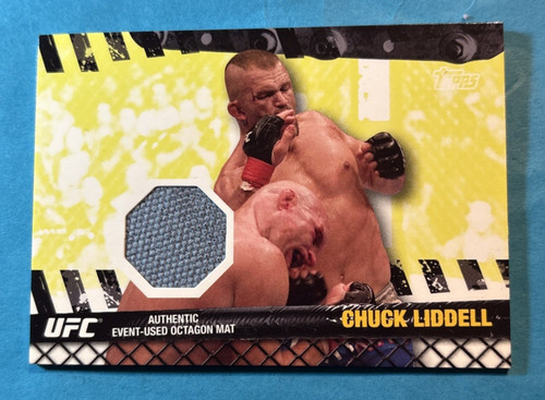 Chuck Liddell #FM-CL card from 2010 Topps UFC Fight Mat Relic