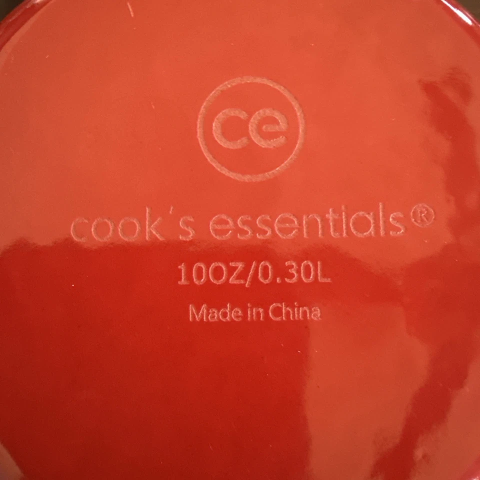 Cook's Essentials Mini Cast Iron Enameled Casserole Pots 10 Oz. Set Of 4 - New - Image 3 of 3