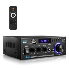 AK45 Stereo Audio Amplifier,300W Home 2 Channel Wireless Bluetooth 5.0 Power ...