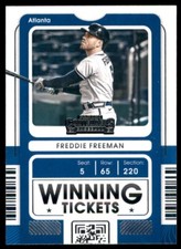 2021 Panini Contenders #WT-FF Freddie Freeman Winning Tickets