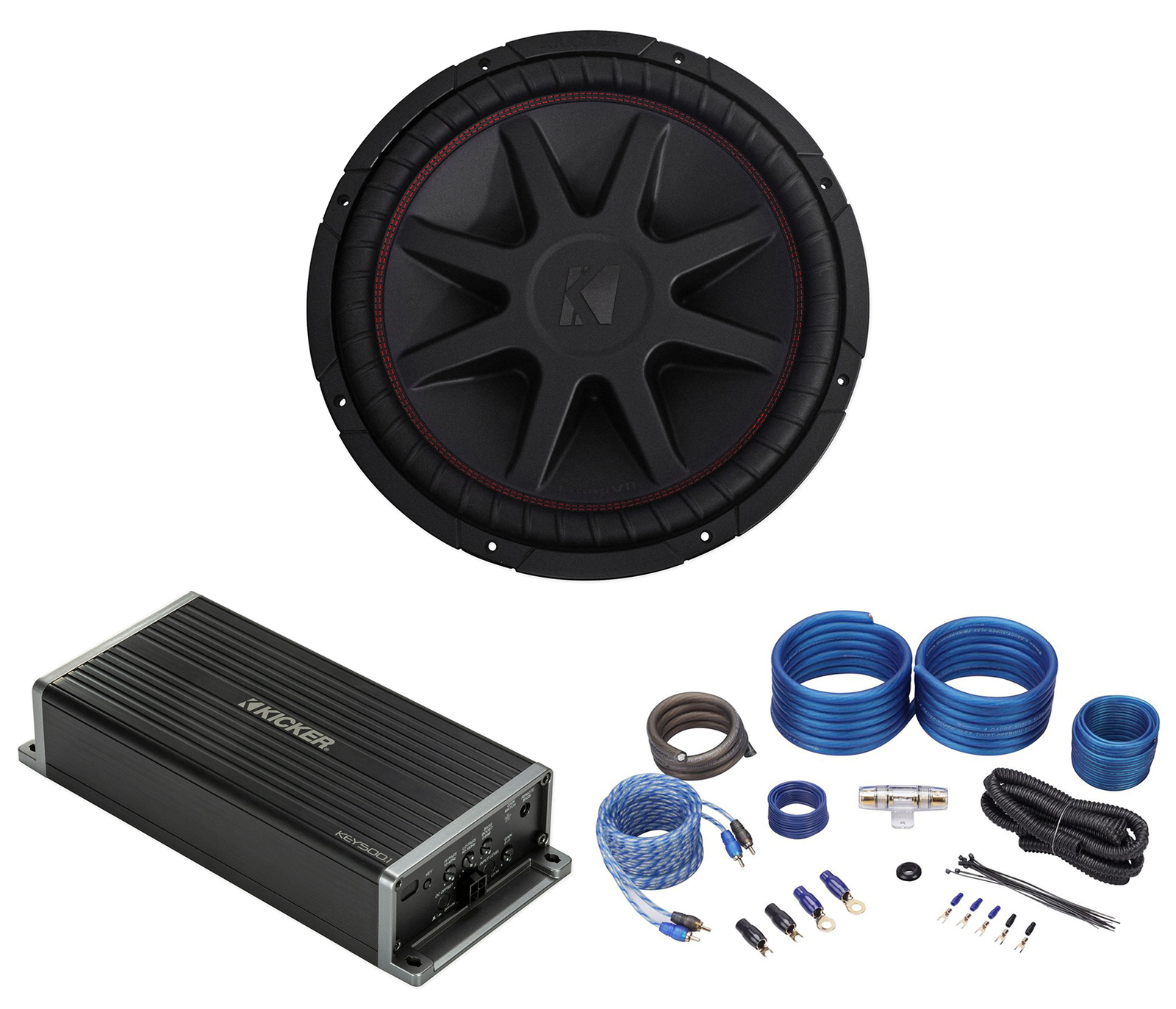 Автомобильный сабвуфер Kicker 43CVR152 COMPVR 15 мощностью 1000 Вт Монофонический усилитель Smart Sub 75890₽