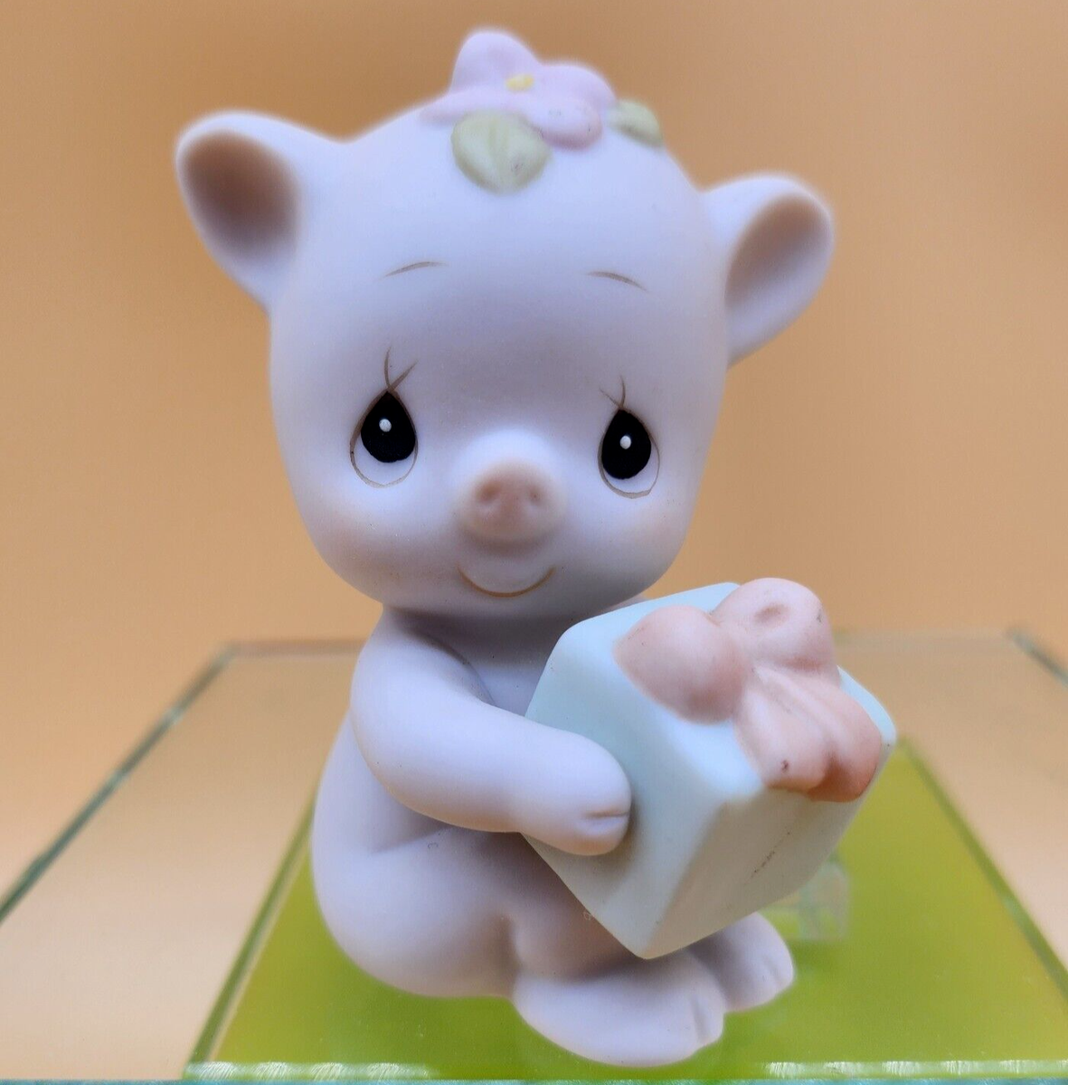 Precious Moments Oinky Birthday Signed Figurine, 1993 PMI, Gift